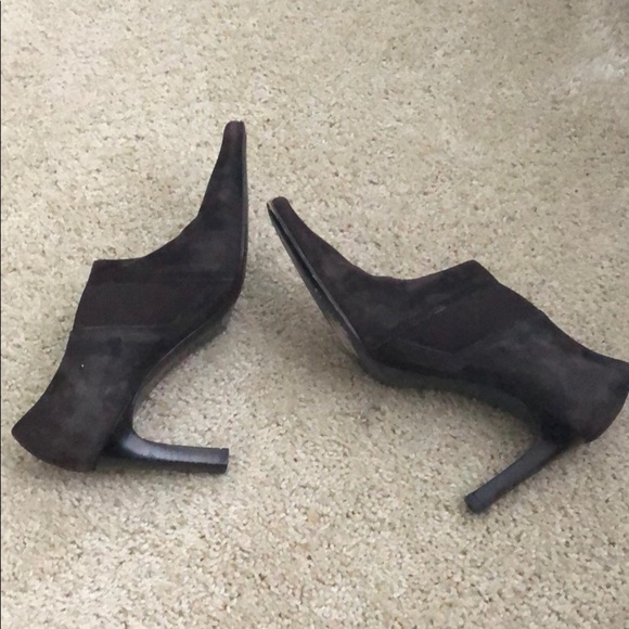 Brown suede/Italian leather bootie by Paloma sz 8 - Picture 3 of 5